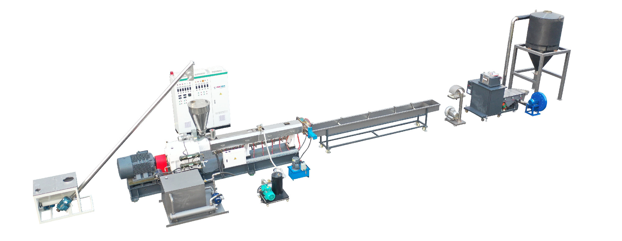 Twin Parallel Screw Extruder Modified Pelletizer Granulating Line