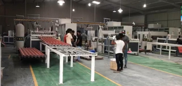 Sri Lanka PVC Roof Tile Machine