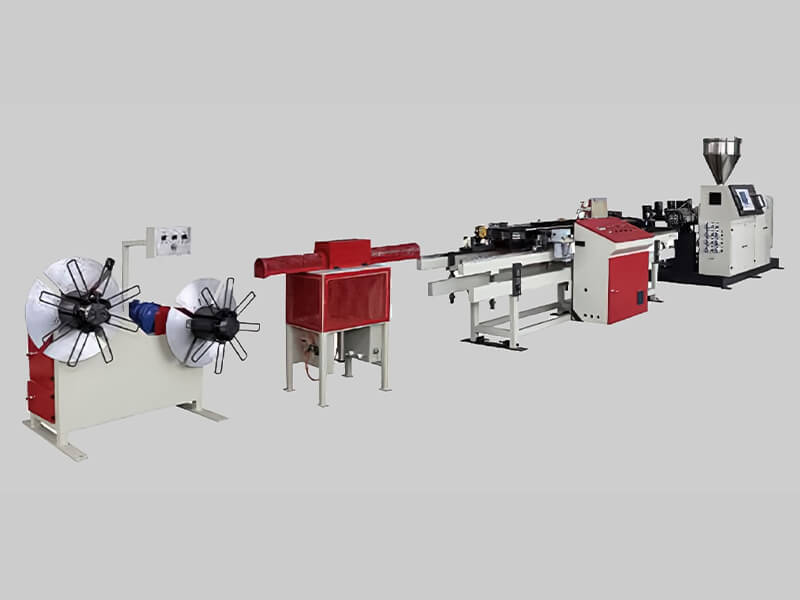 Principle and structure of plastic pipe extruder production line