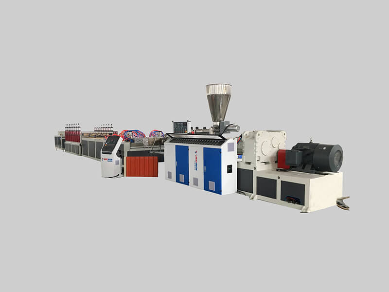 Extrusion link of twin-screw extruder